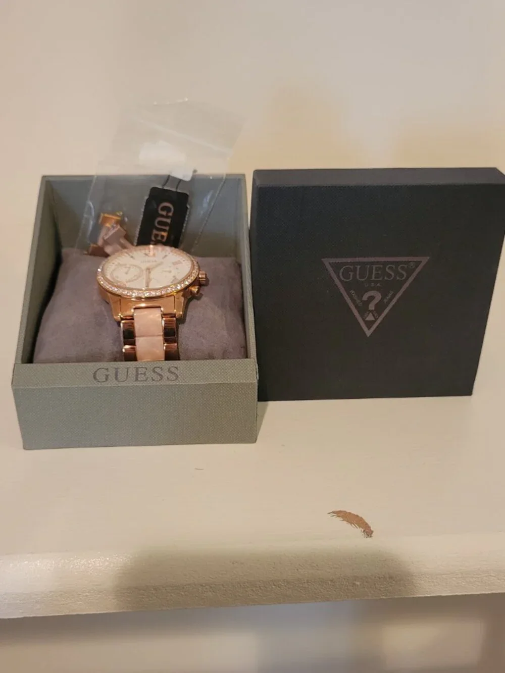 Guess Rose Gold and Pink Quartz Watch